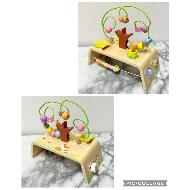 【にゃろ様専用】木製玩具　パステルカラー　10点セット キッズ/ベビー/マタニティのおもちゃ(知育玩具)の商品写真