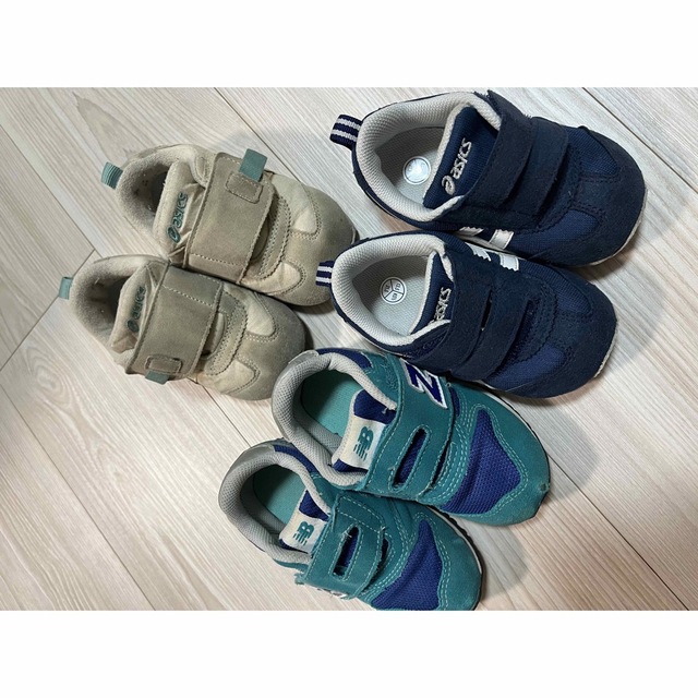 asics(アシックス)のアシックスネイビーのみ　baby.kidsシューズ　13.5〜14.0cm キッズ/ベビー/マタニティのベビー靴/シューズ(~14cm)(スニーカー)の商品写真