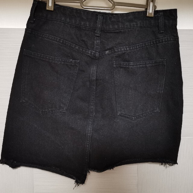 Bershka(ベルシュカ)のミニスカート　ブラックデニム×ツイード　 レディースのスカート(ミニスカート)の商品写真