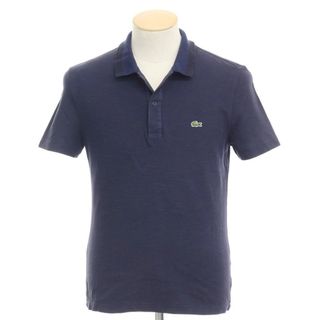 ラコステ(LACOSTE)の【中古】ラコステ LACOSTE コットン 鹿の子 半袖 ポロシャツ ネイビーxブラック【サイズFR 3】【メンズ】(ポロシャツ)