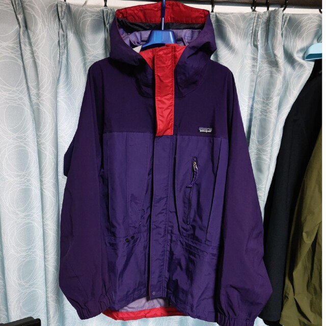 Patagoniaトーレジャケット サイズＬパープル✕レッド