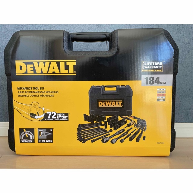 デウォルト メカニックツールセット 184ピース DEWALT スポーツ