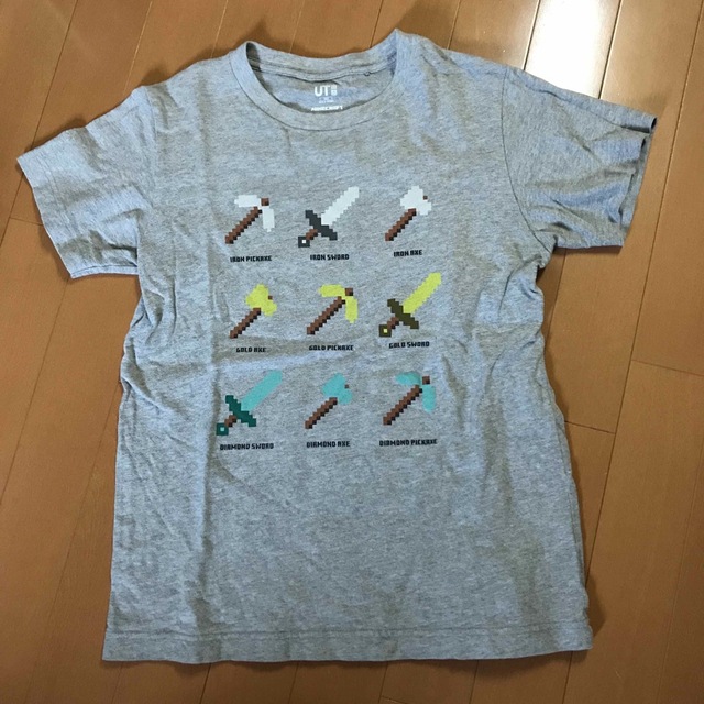 UNIQLO(ユニクロ)のマイクラ　Tシャツ　150 キッズ/ベビー/マタニティのキッズ服男の子用(90cm~)(Tシャツ/カットソー)の商品写真