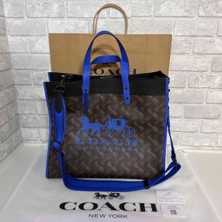 コーチ(COACH)のレア！百貨店モデル【コーチ】フィールド トート40 ホース アンド キャリッジ(トートバッグ)