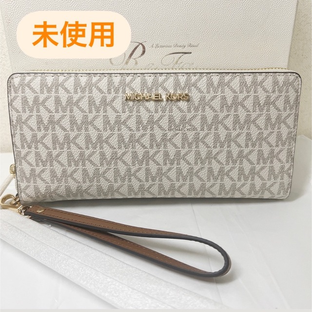 MICHAEL KORS 長財布 白 ホワイト レディース 財布 バニラ-