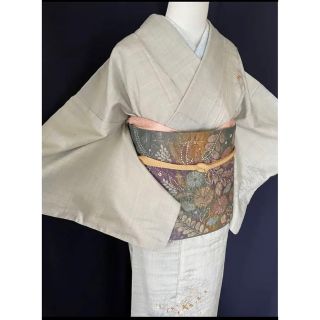【本場結城紬】重要無形文化財指定 本場結城紬 『結』印 手描き・手刺繍 証紙有 【本場結城紬】重要無形文化財指定 本場結城紬 『結』印 手描き・手刺繍 証紙有