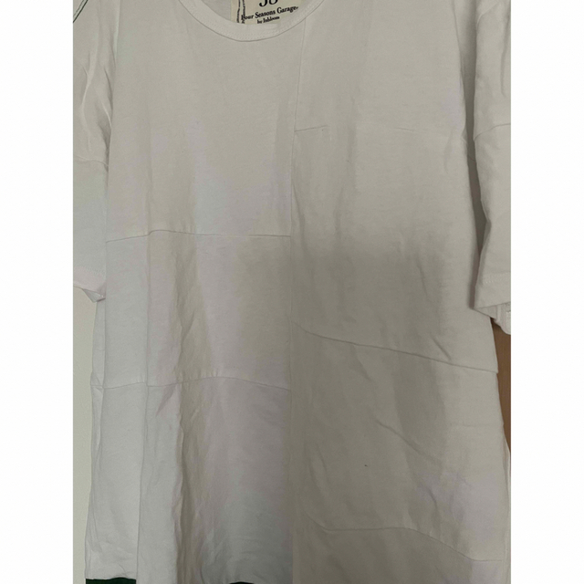 Four seasons garage Tシャツ　白　緑　グリーン　切り替え　 メンズのトップス(Tシャツ/カットソー(半袖/袖なし))の商品写真