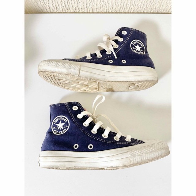 ALL STAR（CONVERSE）(オールスター)のコンバースオールスターハイカット　希少ブルー×ピンク　キッズにも レディースの靴/シューズ(スニーカー)の商品写真