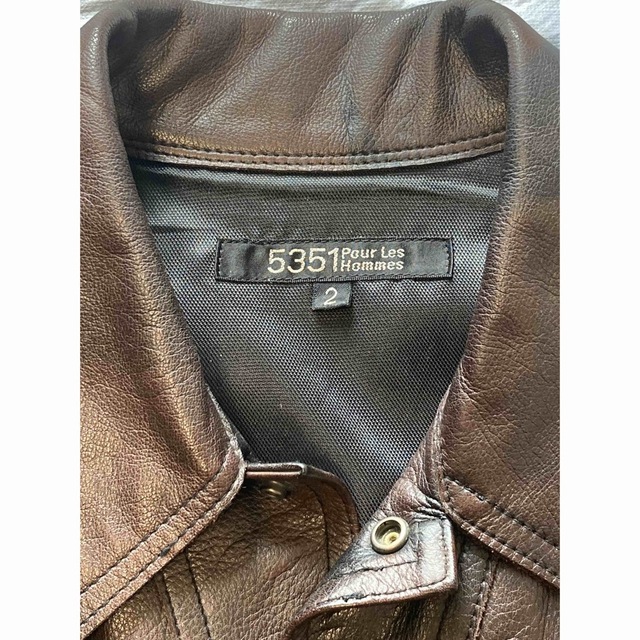 5351 POUR LES HOMMES(ゴーサンゴーイチプールオム)の【5351 Pour Les Hommes】Leather Jacket/M メンズのジャケット/アウター(レザージャケット)の商品写真