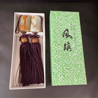 最高級　オニックス風鎮(ふうちん) 掛け軸用おもり(書道用品)