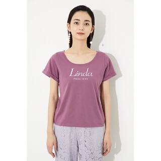 リエンダ(rienda)のrienda　リエンダ　Linda PRECIOSA T-SH　ダーク　ピンク(Tシャツ(半袖/袖なし))
