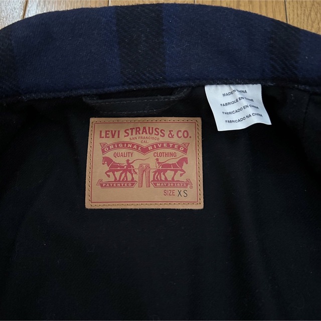 Levi's - Levi's リーバイス 青チェック ウールトラッカー Levi's - Levi's リーバイス 青チェック ウールトラッカー