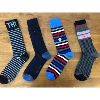 トミーヒルフィガー(TOMMY HILFIGER)の新品トミーヒルフィガーTOMMY HILFIGERメンズ4足セット2711(ソックス)