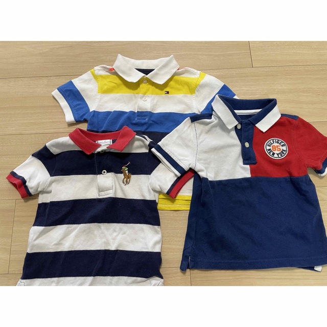 TOMMY HILFIGER(トミーヒルフィガー)のポロシャツ3点セット キッズ/ベビー/マタニティのベビー服(~85cm)(Ｔシャツ)の商品写真