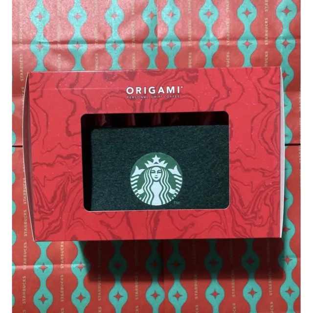 Starbucks(スターバックス)のスターバックス オリガミ クリスマス ブレンド 10袋入り フェルトボックス 食品/飲料/酒の飲料(コーヒー)の商品写真