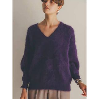 クラネ(CLANE)のクラネ［CLANE］Vネックアンゴラニットトップス　2021/AW(ニット/セーター)