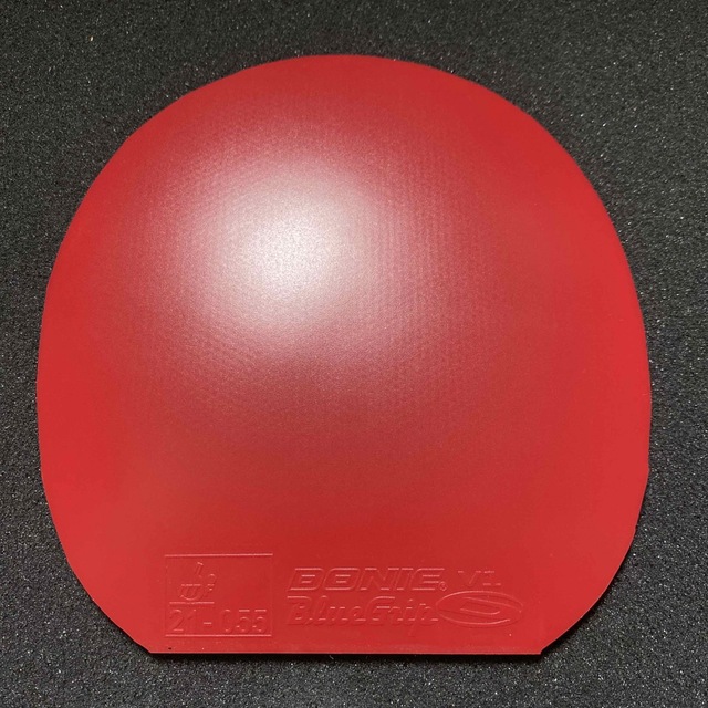 美品 卓球 ブルーグリップV1 ラバー 廃盤 赤 特厚 MAX donic