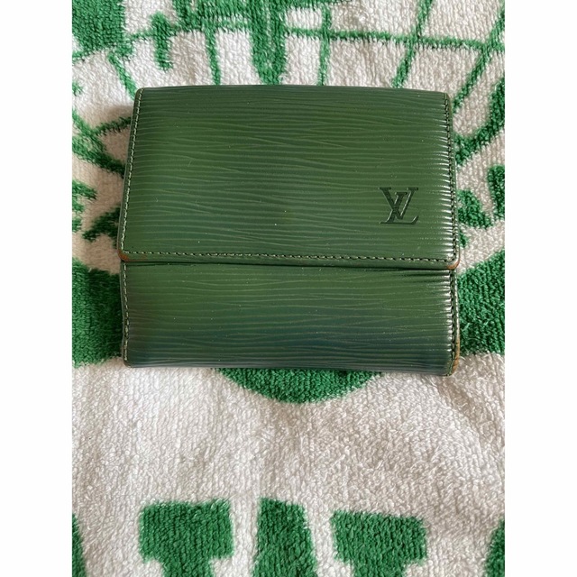 LOUIS VUITTON 2つ折り財布 エピ グリーン - 財布