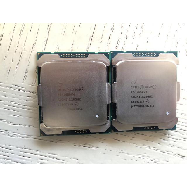 Intel xeon E5-2650V4 2個セット■ 正規完動品@送料無料■