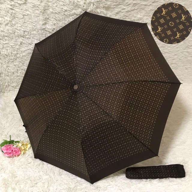 ✨極美品✨ルイヴィトン 折り畳み傘 モノグラム ダークブラウン