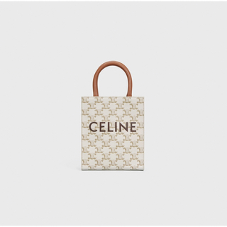セリーヌ(celine)の新品 CELINE セリーヌ トリオンフ カバ ミニ ショルダーバッグ ホワイト(ショルダーバッグ)