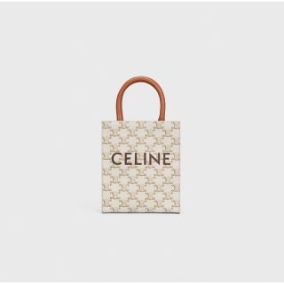 セリーヌ(celine)の新品 CELINE セリーヌ トリオンフ カバ ミニ ショルダーバッグ ホワイト(ショルダーバッグ)