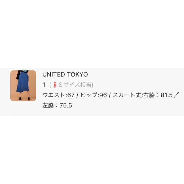 UNITED TOKYO(ユナイテッドトウキョウ)のレイヤードウエストスカート レディースのスカート(ロングスカート)の商品写真