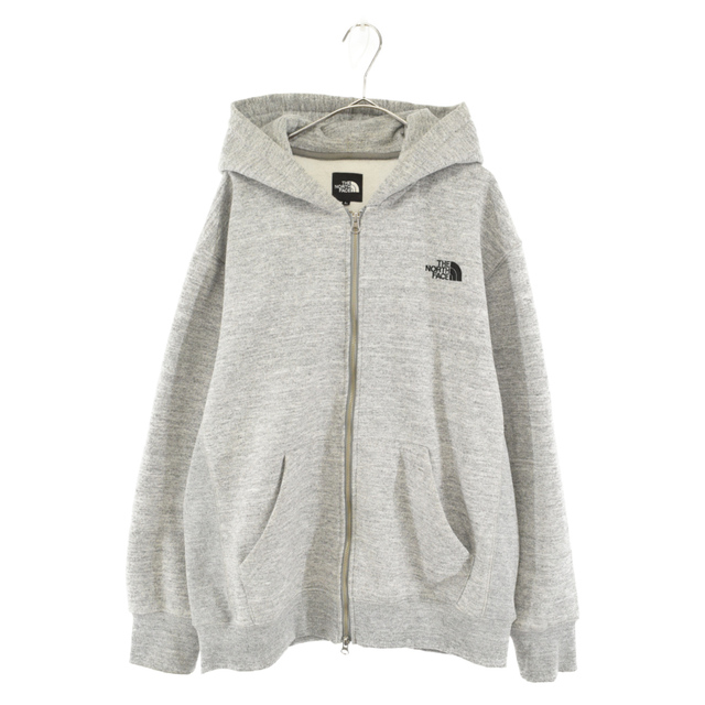 THE NORTH FACE ザノースフェイス SQUARE LOGO FULL ZIP HOODIE アームスクエアロゴジップパーカー フーディー  NT61836 グレー | フリマアプリ ラクマ