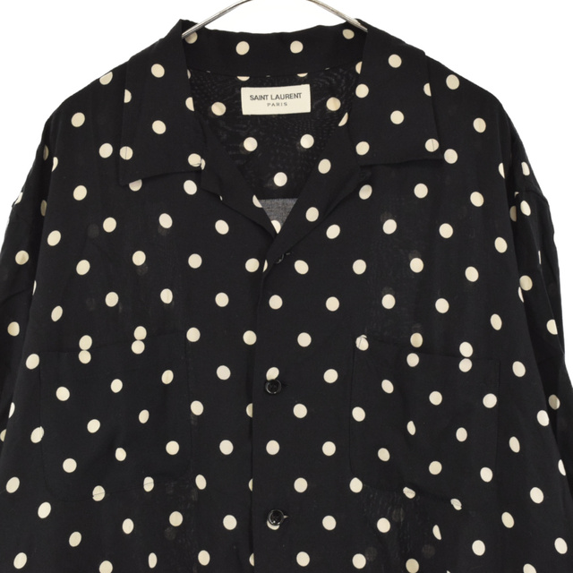 SAINT LAURENT PARIS サンローランパリ 16SS Polka Dot Rayon S/S