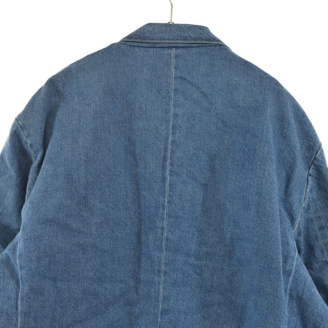 peaceminusone ピースマイナスワン Tailored Denim Jacket サイドジップ オーバーサイズテーラードデニムジャケット インディゴブルー