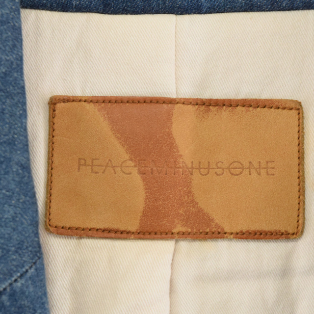 peaceminusone ピースマイナスワン Tailored Denim Jacket サイドジップ オーバーサイズテーラードデニムジャケット インディゴブルー