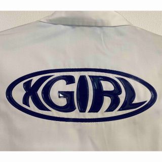 エックスガール(X-girl)の正規店購入 新品 X-girl 半袖シャツ ホワイト サイズ2(シャツ/ブラウス(半袖/袖なし))