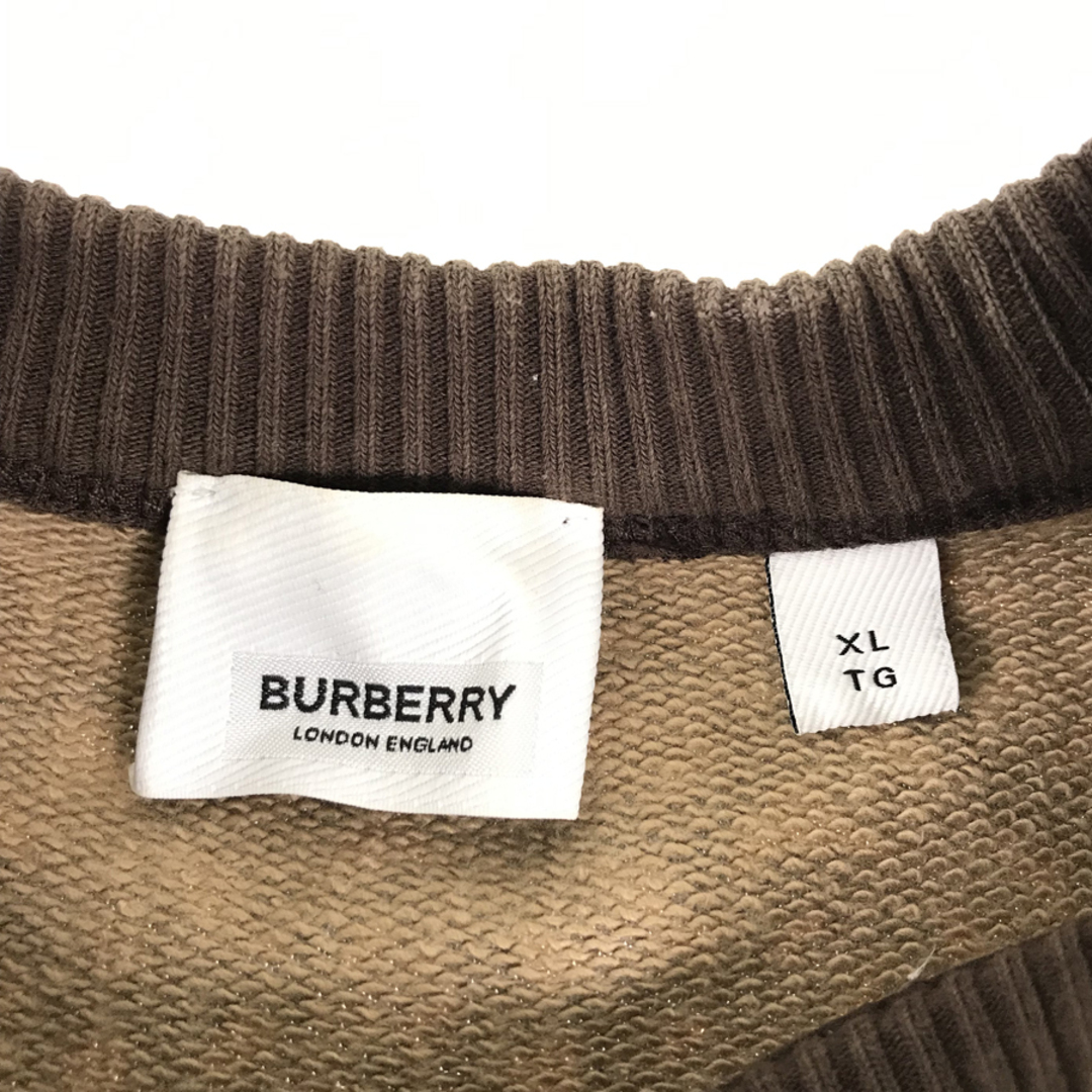 Burberry】新品タグ付き バーバリー エンブレムロゴトレーナー 裏起毛M-