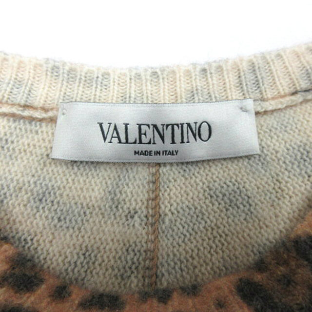 ヴァレンティノ  VALENTINO レオパード ニット セーター 長袖 S53cmゆき丈