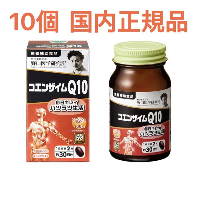 野口医学研究所 コエンザイムQ10 60粒 x 10個 国内正規品 新品 新発売