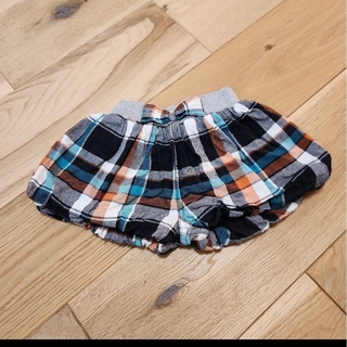 ニシマツヤ(西松屋)のベビー 子供服 ショート パンツ ズボン 短パン 80サイズ チェック(パンツ)