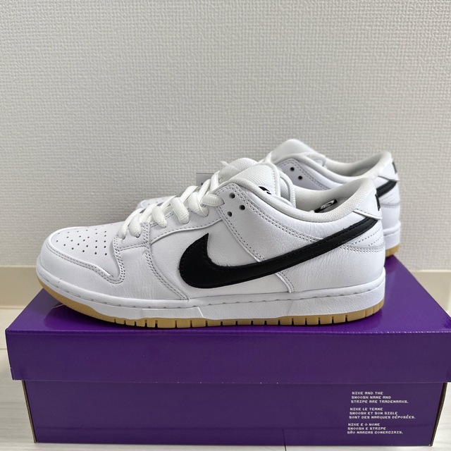 ナイキ SB ダンク ロー オレンジ レーベル WHITE/BLACK 最安値挑戦中