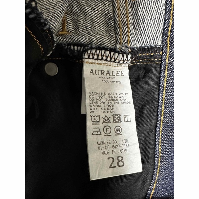 AURALEE(オーラリー)のAURALEE HARD TWIST DENIM 5P PANTS サイズ28 メンズのパンツ(デニム/ジーンズ)の商品写真