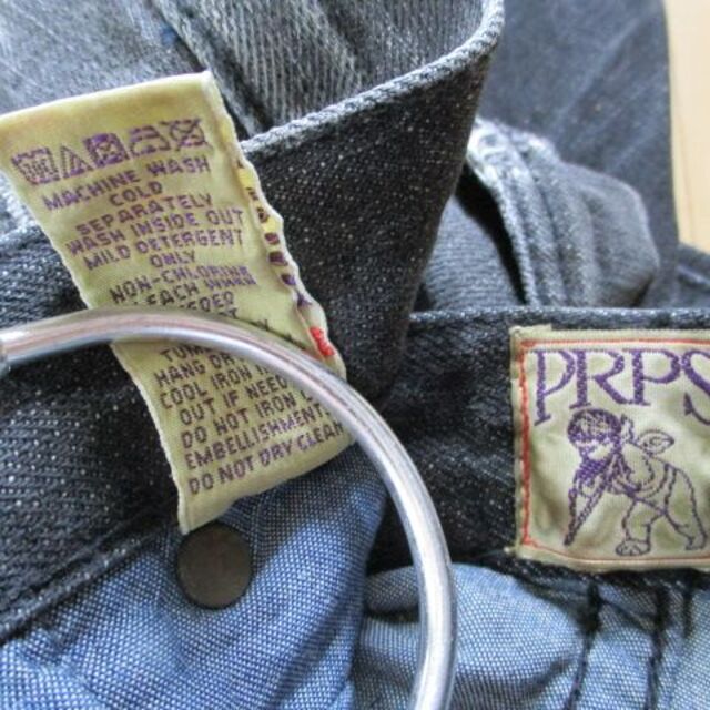 Prps(ピーアールピーエス)のPRPS デニムパンツ バラクーダ 32 ポルトガル製 ブラック系 メンズのパンツ(デニム/ジーンズ)の商品写真