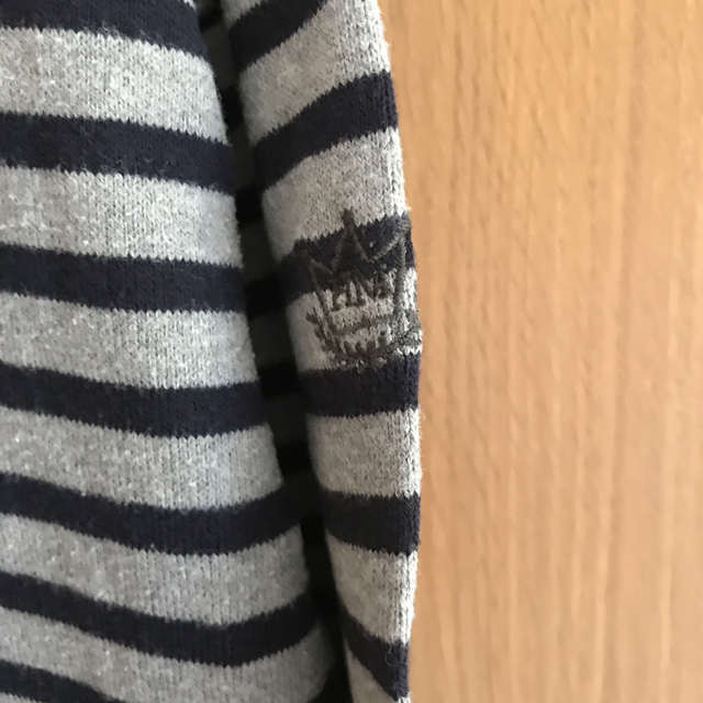ネイビーグレーボーダー　長袖 メンズのトップス(Tシャツ/カットソー(七分/長袖))の商品写真