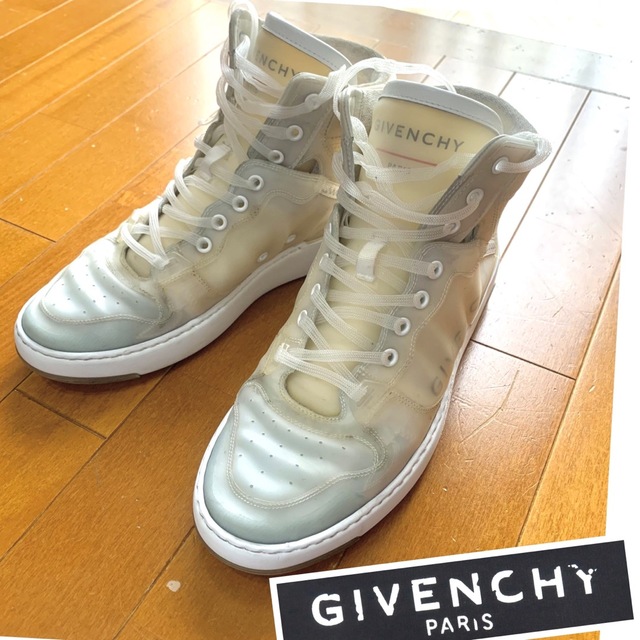 GIVENCHY(ジバンシィ)の特別価格！GIVENCHY クリア ラバー ハイカット スニーカー メンズの靴/シューズ(スニーカー)の商品写真