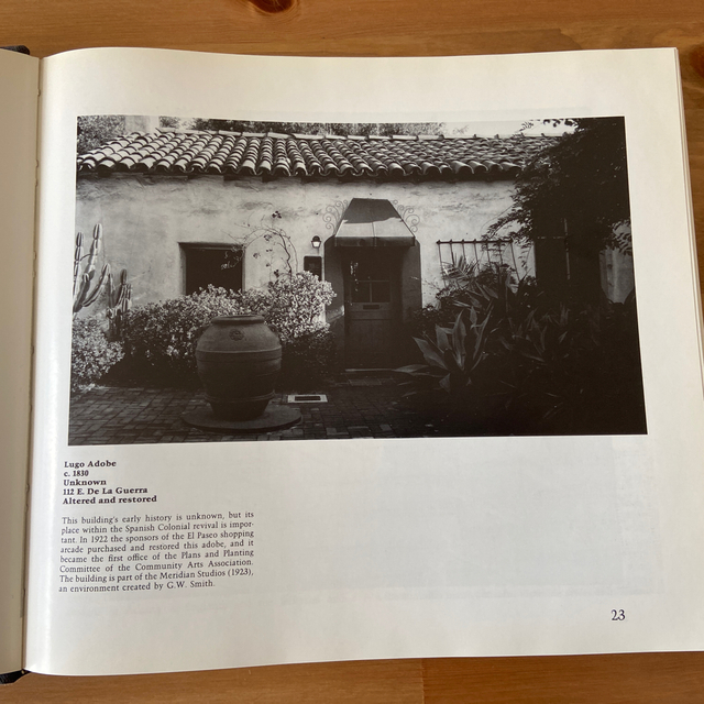 Antique Book: Santa Barbara Architecture エンタメ/ホビーの美術品/アンティーク(その他)の商品写真