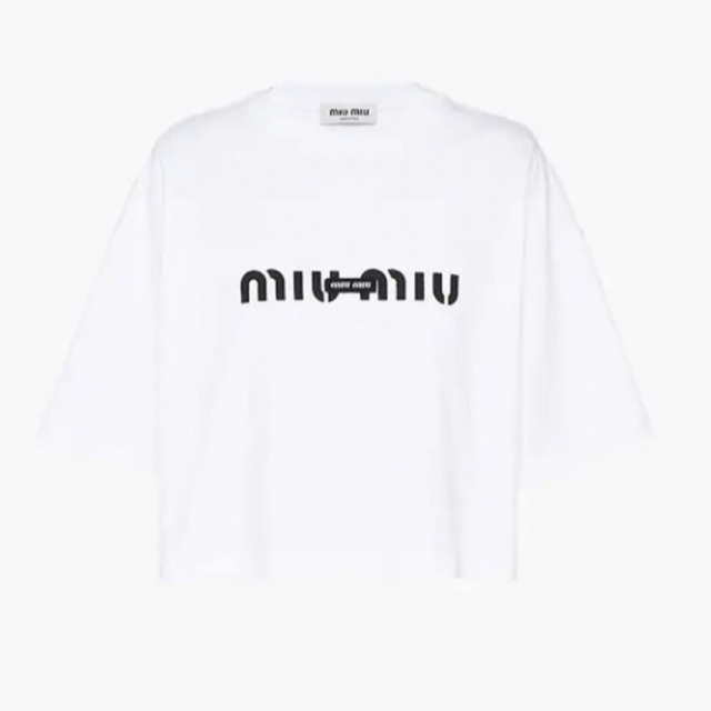 話題の人気 MIUMIU Tシャツ Tシャツ(半袖/袖なし) - woonivers.com