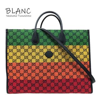 グッチ(Gucci)のグッチ 2WAYトートバッグ GGキャンバス マルチカラー 659980 ショルダー 横浜BLANC(トートバッグ)