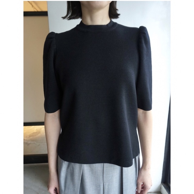 新品タグ付 ♡ SHE Tokyo 五部袖ニット Ulla black