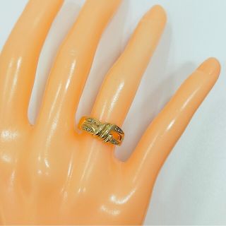 K18ダイヤモンドリング0.03ct 10号 サイズ直し無料(12号〜8号まで