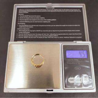 K18ダイヤモンドリング0.03ct 10号 サイズ直し無料(12号〜8号まで)の