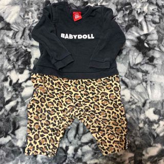 ベビードール(BABYDOLL)のBABYDOLL ヒョウ柄ロンパース　80センチ(ロンパース)