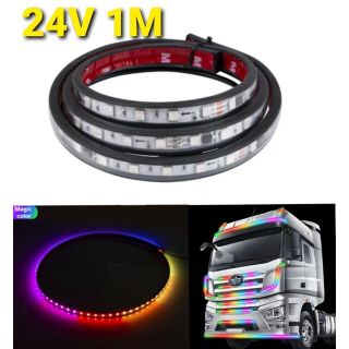 1M 24V LED テープライト 流れる LEDテープ 七色変化  トラック(トラック・バス用品)