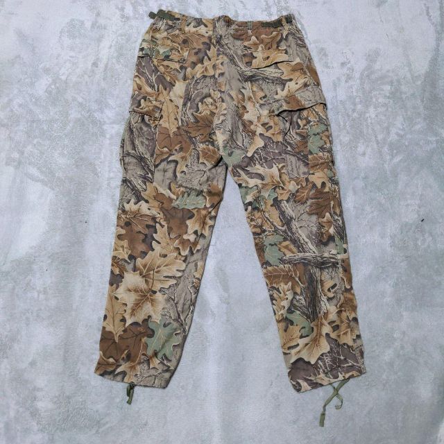 80s アメリカ軍 ハンティングパンツ リアルツリーカモ コットンポリ 軍パン